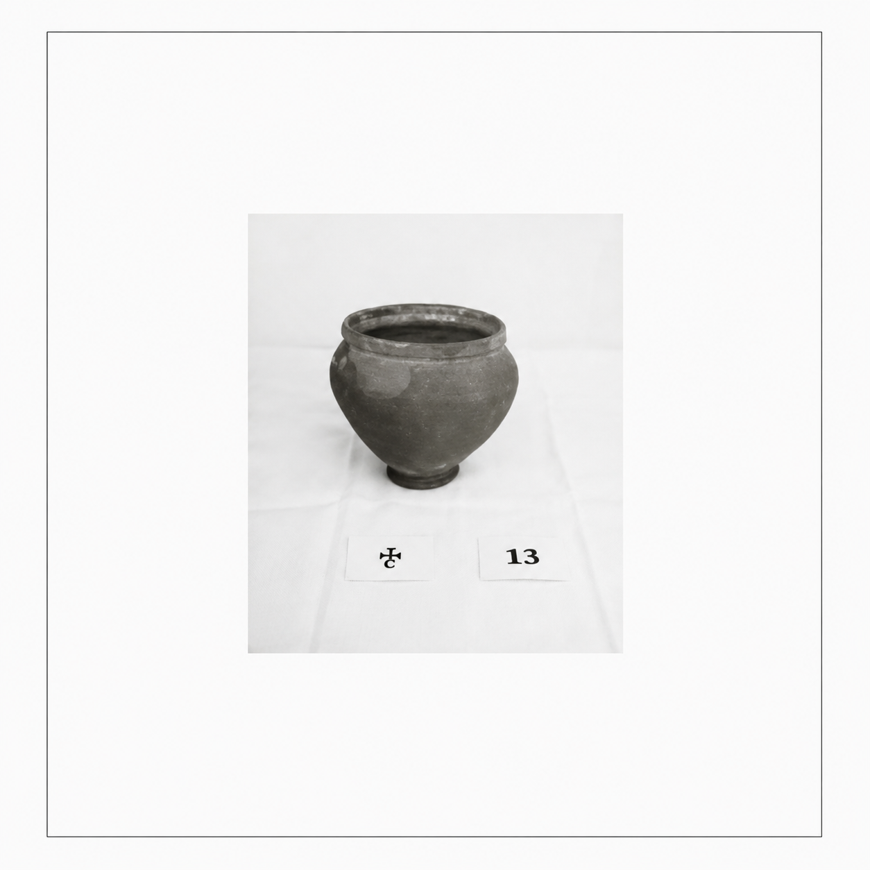Pear-Shaped Coptic Pottery Vessel